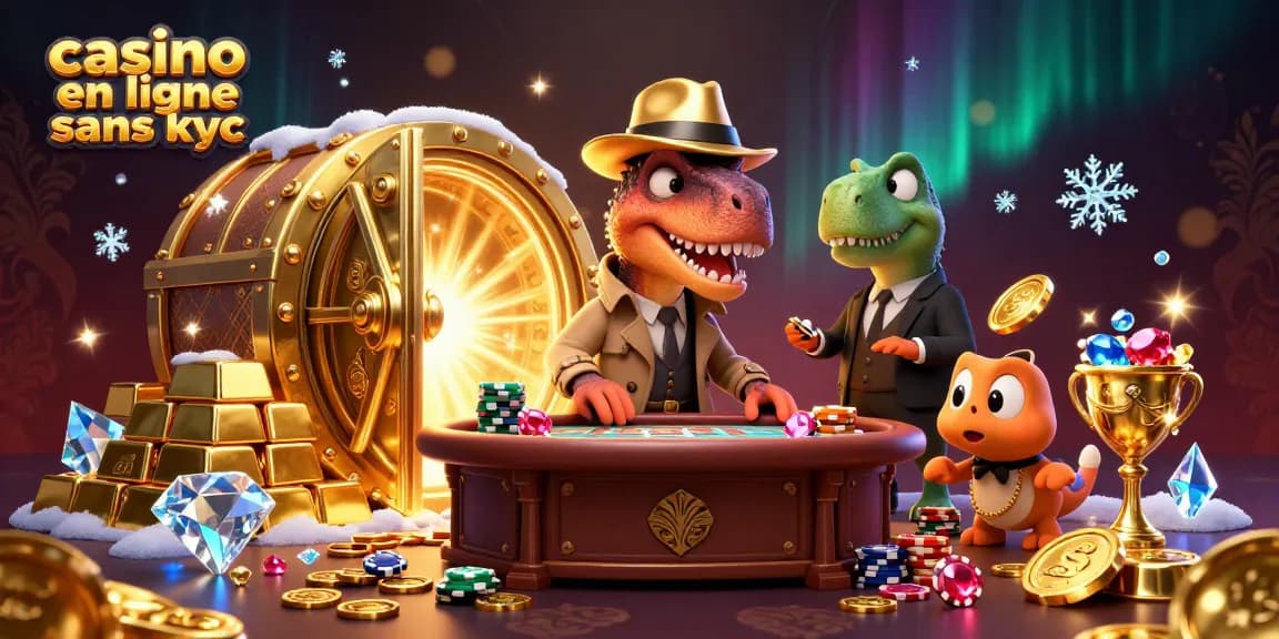 Casino en ligne sans KYC : joueurs gagnant avec des dinosaures au blackjack