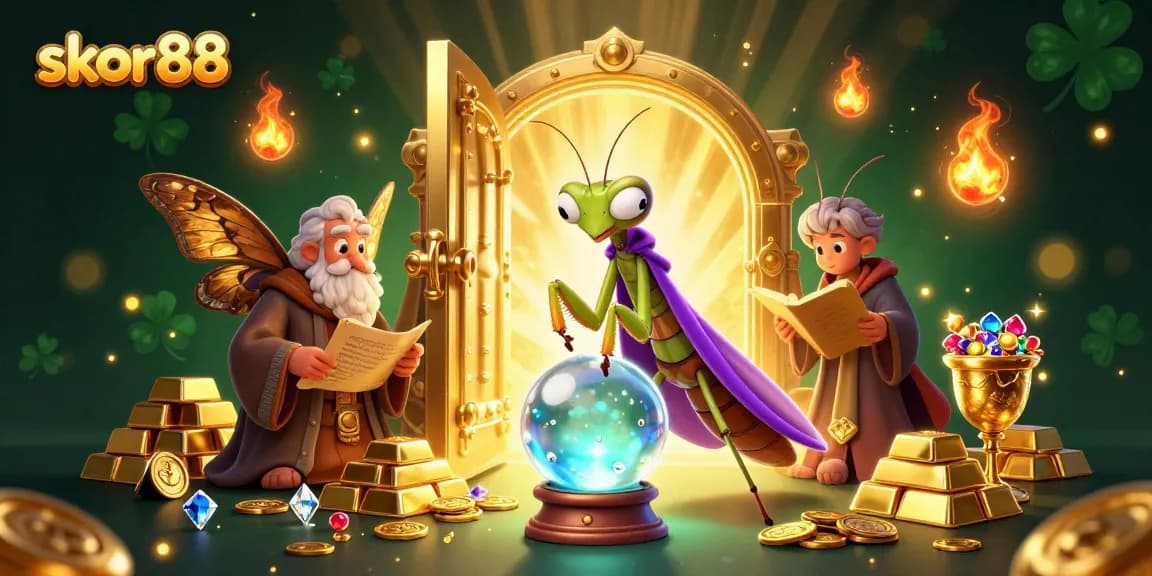 Bet on high stakes at skor88 with thrilling fortune teller characters and sparkling treasures.