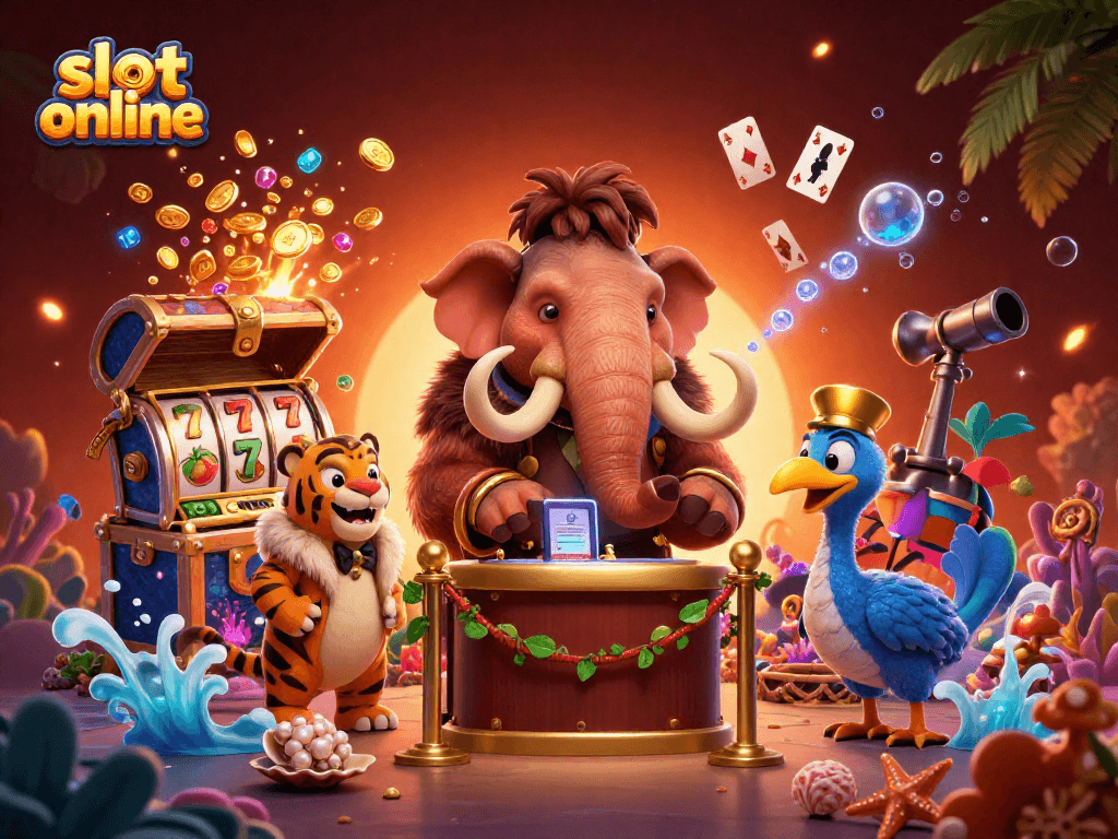 Engage in thrilling slot online action with vibrant 3D characters and rich casino elements.
