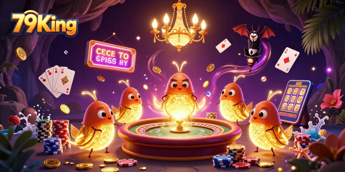 Experience the excitement of 79King with a vibrant cave casino filled with games and prizes.