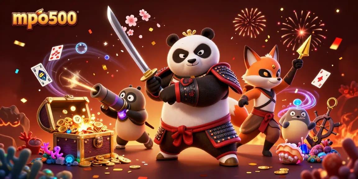 Experience excitement with mpo500 as a panda samurai and ninja fox capture treasures!