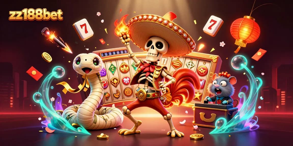 Win big at zz188bet while enjoying vibrant 3D casino themed fun with dynamic characters!