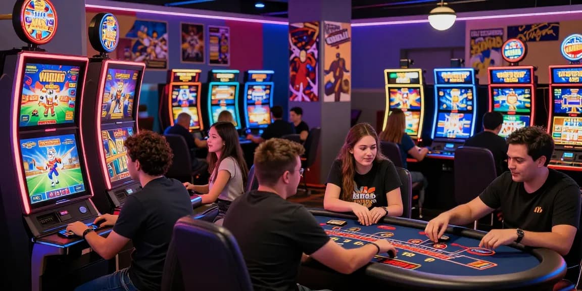 Engaged players enjoying 鉅城 online gaming with vibrant atmosphere.