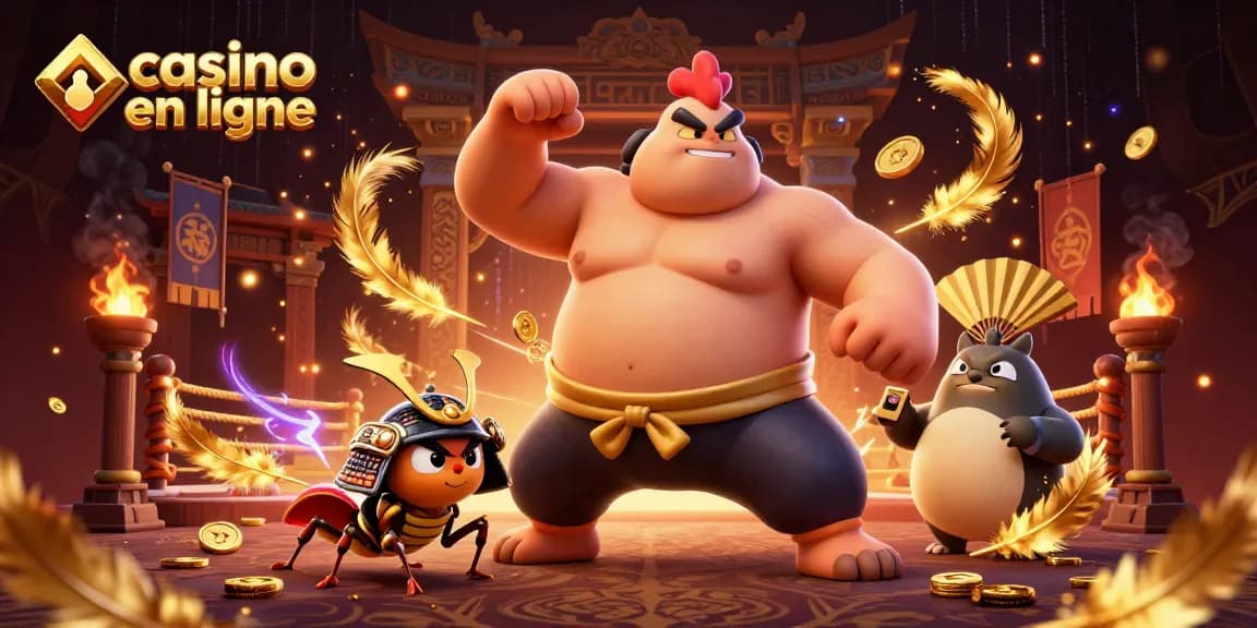 Découvrez un gameplay palpitant dans un casino en ligne avec des personnages uniques dans une scène pleine d'action.