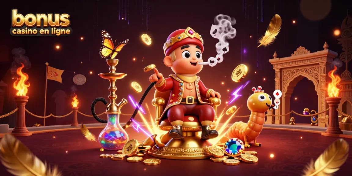Bonus casino en ligne : découvrez l'univers fascinant des jeux de casino grâce à cette illustration dynamique.