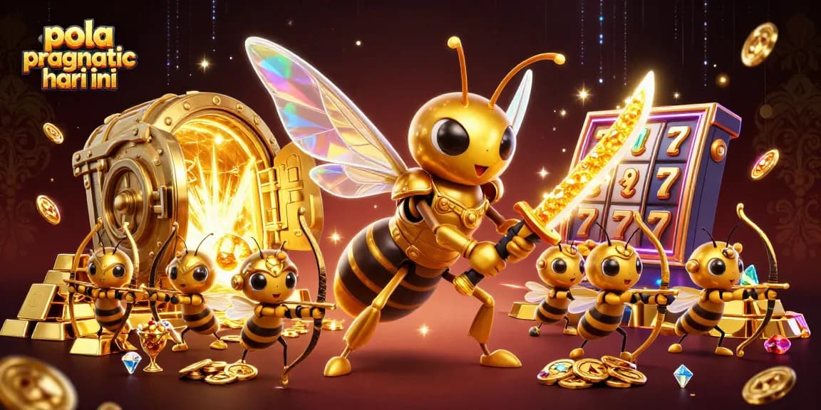 Experience thrilling pola pragmatic hari ini gameplay with captivating characters and abundant treasures in this dynamic illustration.