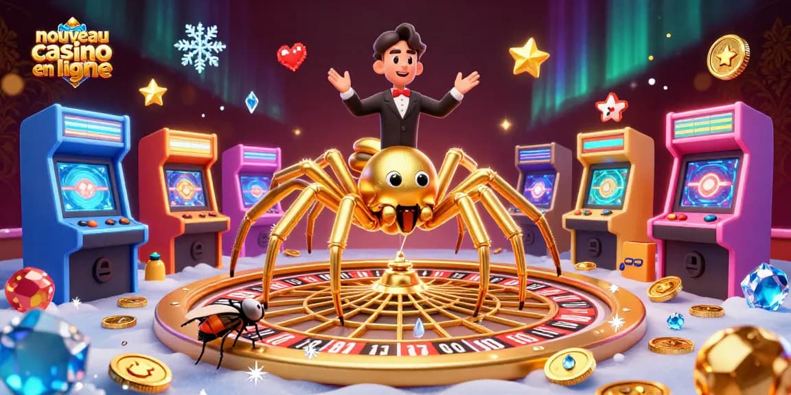 Découvrez les aventures du nouveau casino en ligne avec la toile d'araignée dorée et des jeux captivants.