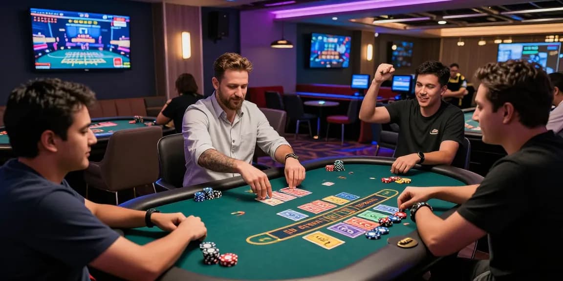 Join the excitement of playing andar bahar game in a vibrant online casino setting with real dealers.