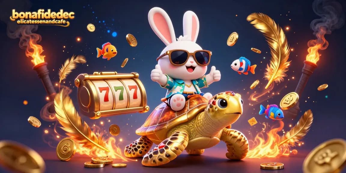 Experience thrilling moments at bonafidedelicatessenandcafe with a lucky rabbit and golden slot reels.