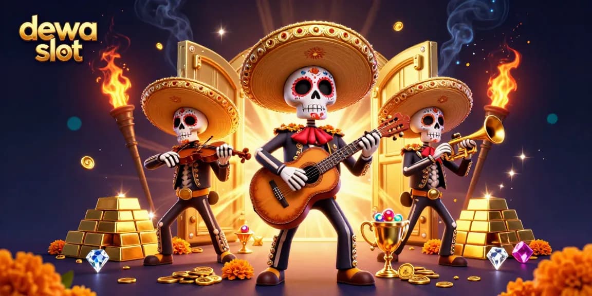 Menangkan jackpot dengan dewa slot dalam ilustrasi cerah bertema casino ini.