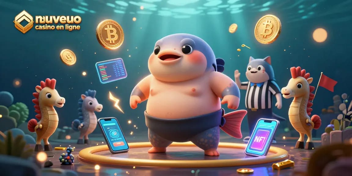 Participer à un nouveau casino en ligne avec une ambiance sous-marine et des personnages amusants.