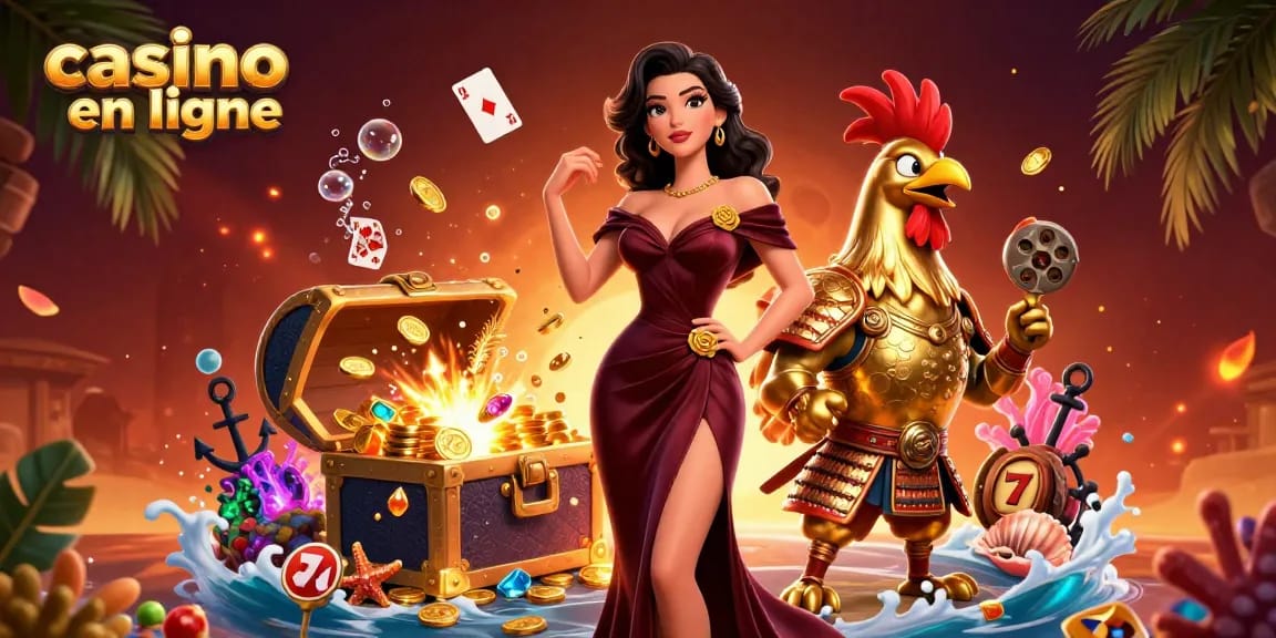 Découvrez l'ambiance palpitante des casinos en ligne avec des personnages glamours et des éléments de jeu riches.