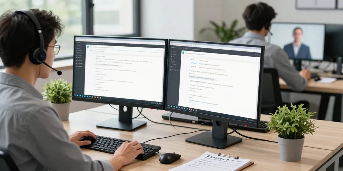 Hotmail Customer Service with Telus-Technical-Support in a modern tech office.