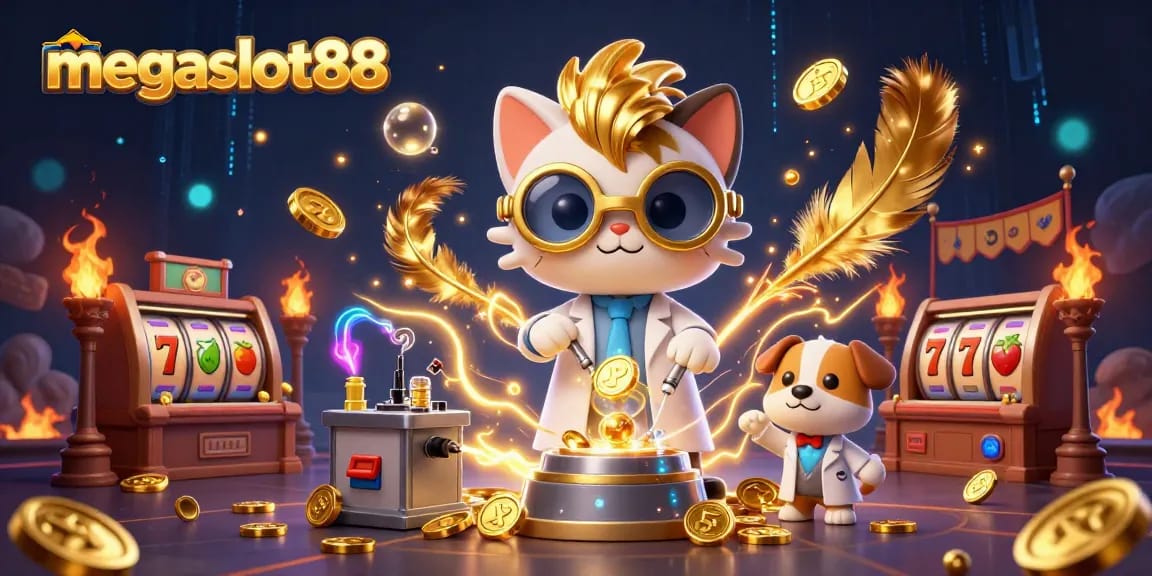 Watch megaslot88 unleash thrilling gameplay with dynamic characters and vibrant casino elements.