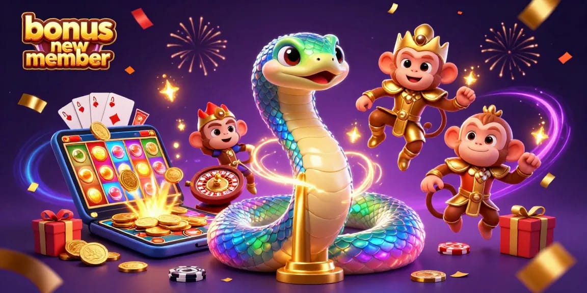 Engage with thrilling games featuring a bonus new member incentive in an exciting casino scene