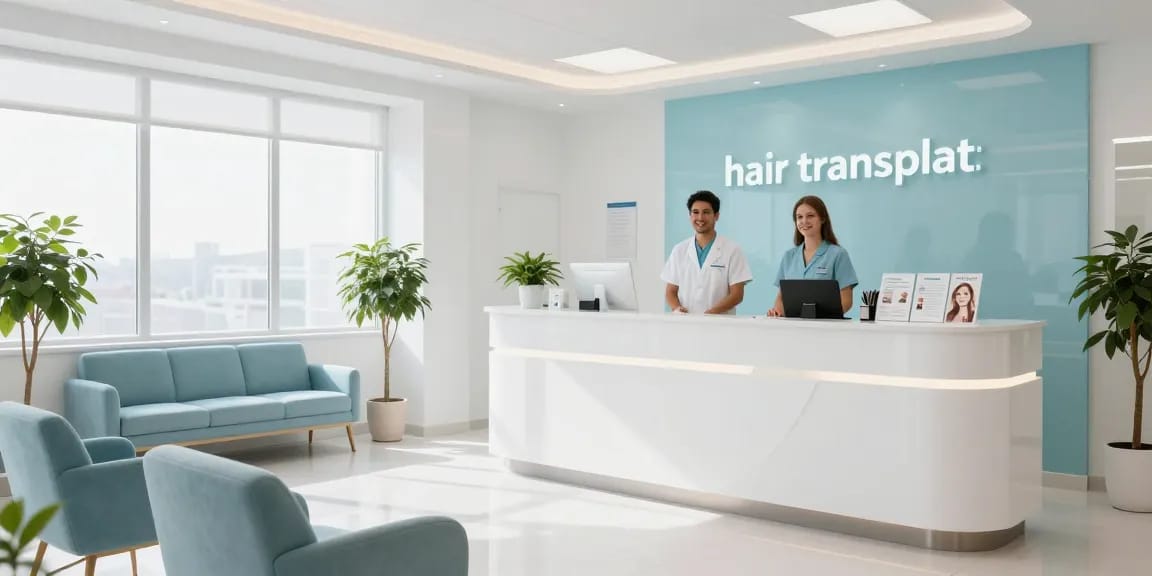 Hair transplant turkey services at a welcoming health clinic.
