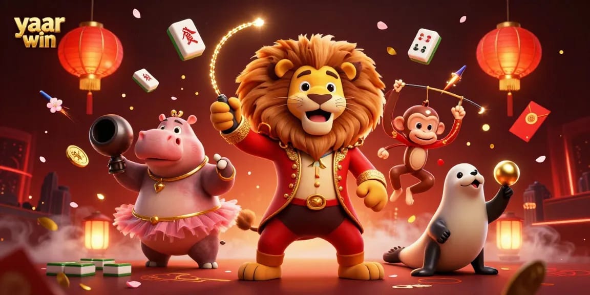 Experience thrilling gameplay with yaar win featuring vibrant casino characters and festive elements.