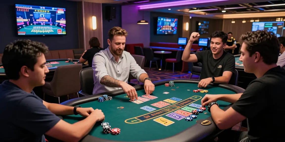 Join the excitement of playing andar bahar game in a vibrant online casino setting with real dealers.