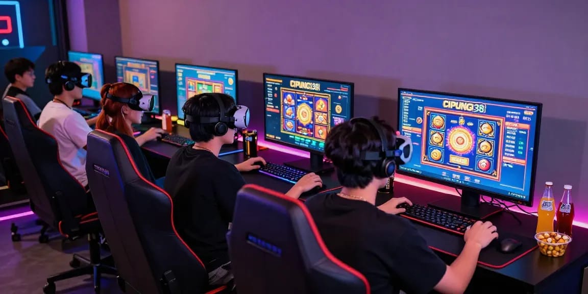 cipung138 platform slot gacor dengan pemain antusias di ruang permainan modern