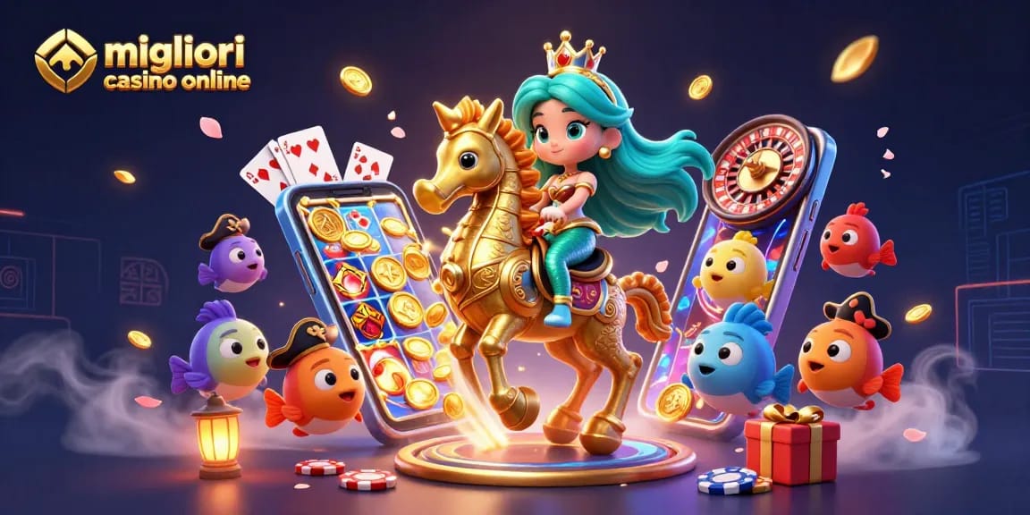 Partecipa a un'azione emozionante nei migliori casino online con la principessa sirena e i giochi di slot!