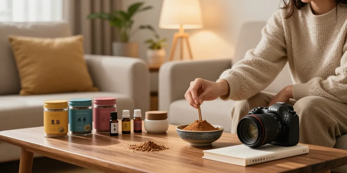 Experience the best-powder-incense in a cozy home setting, with beautiful jars and calming ambiance.