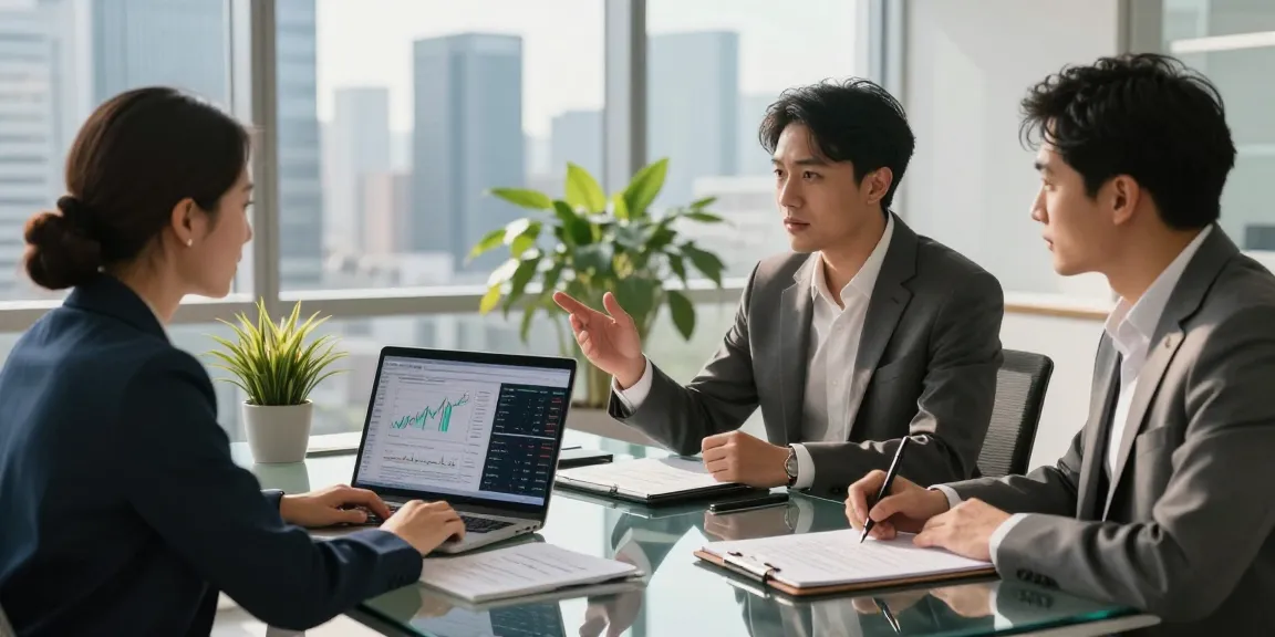Third Eye Capital investment strategy meeting with financial analyst in modern office, showcasing collaboration and growth.