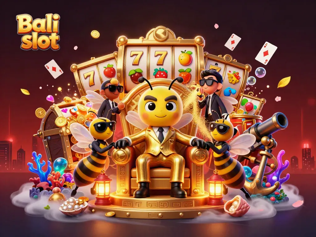 Engage with the Bali slot game featuring dynamic characters and vibrant casino elements.