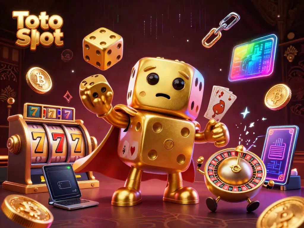 Toto Slot memberikan pengalaman bermain slot yang menarik dengan dadu emas raksasa dan simbol keberuntungan.