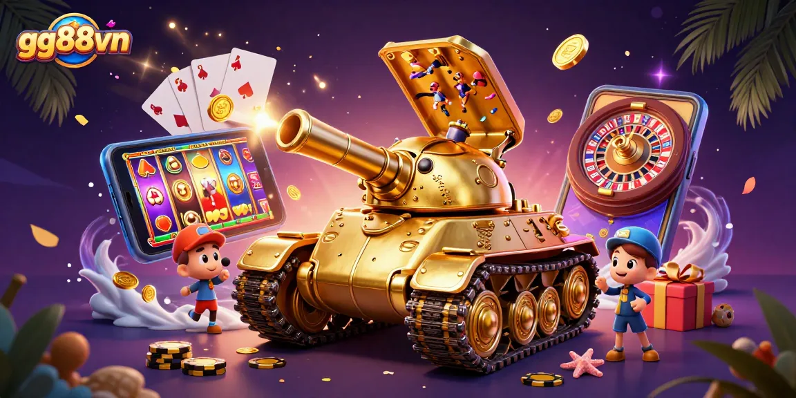 Experience thrilling games and winning strategies at gg88vn with this vibrant casino illustration.
