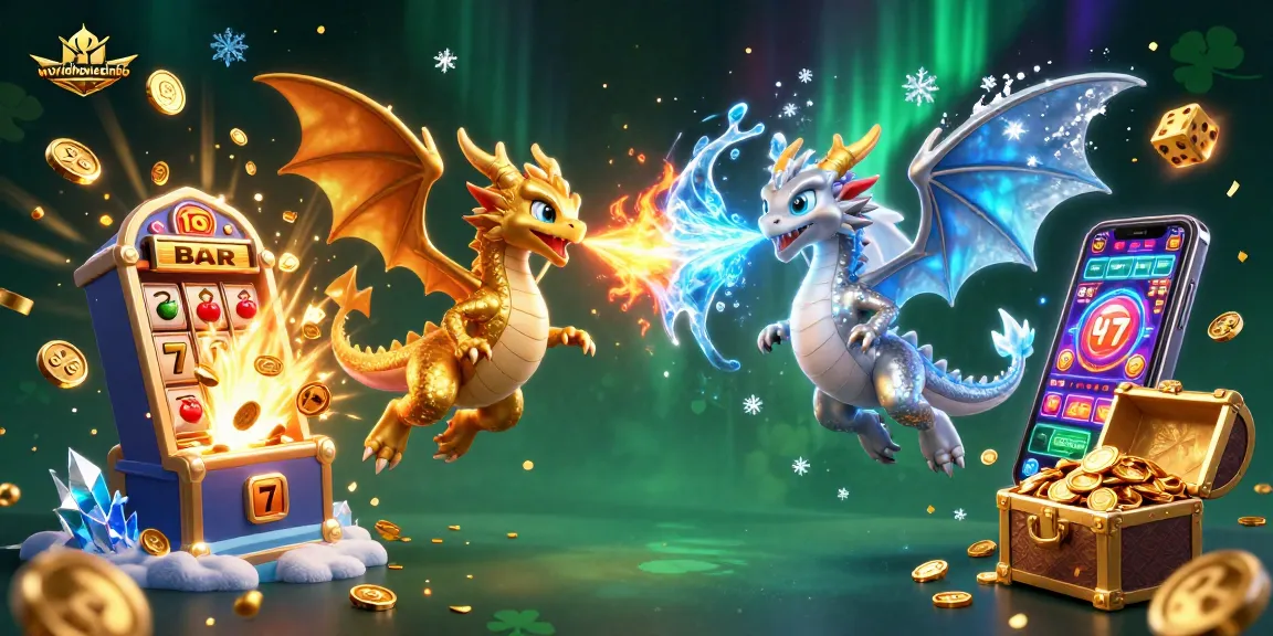 Experience thrilling casino gameplay at worldhouseinfo with a dynamic scene of dragon-themed slots.