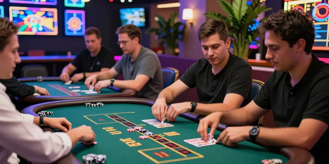 Lemacau Login live casino experience with players at tables and vibrant atmosphere.